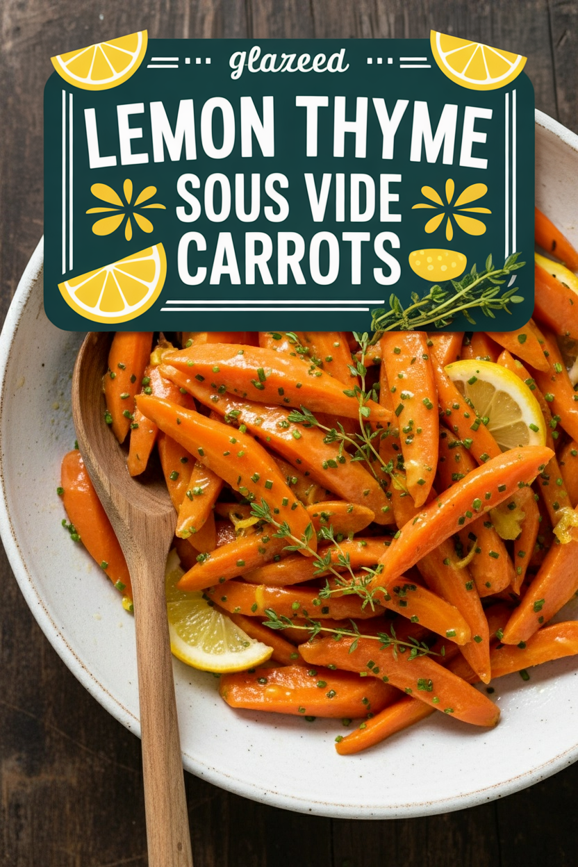 Lemon Thyme Glazed Sous Vide Carrots