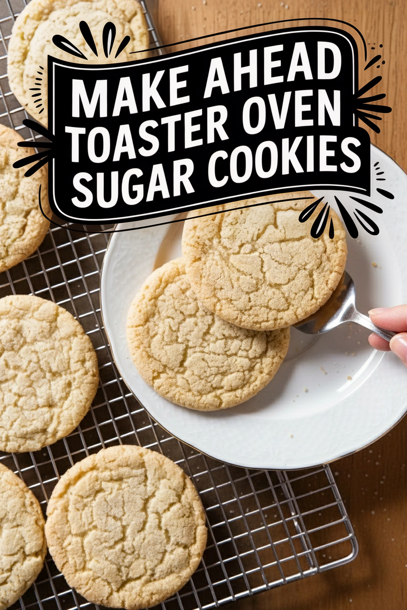 Make Ahead Toaster Oven Sugar Cookies
