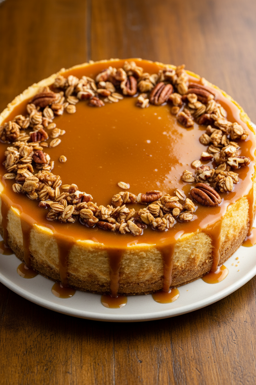 Maple Glazed New York Cheesecake