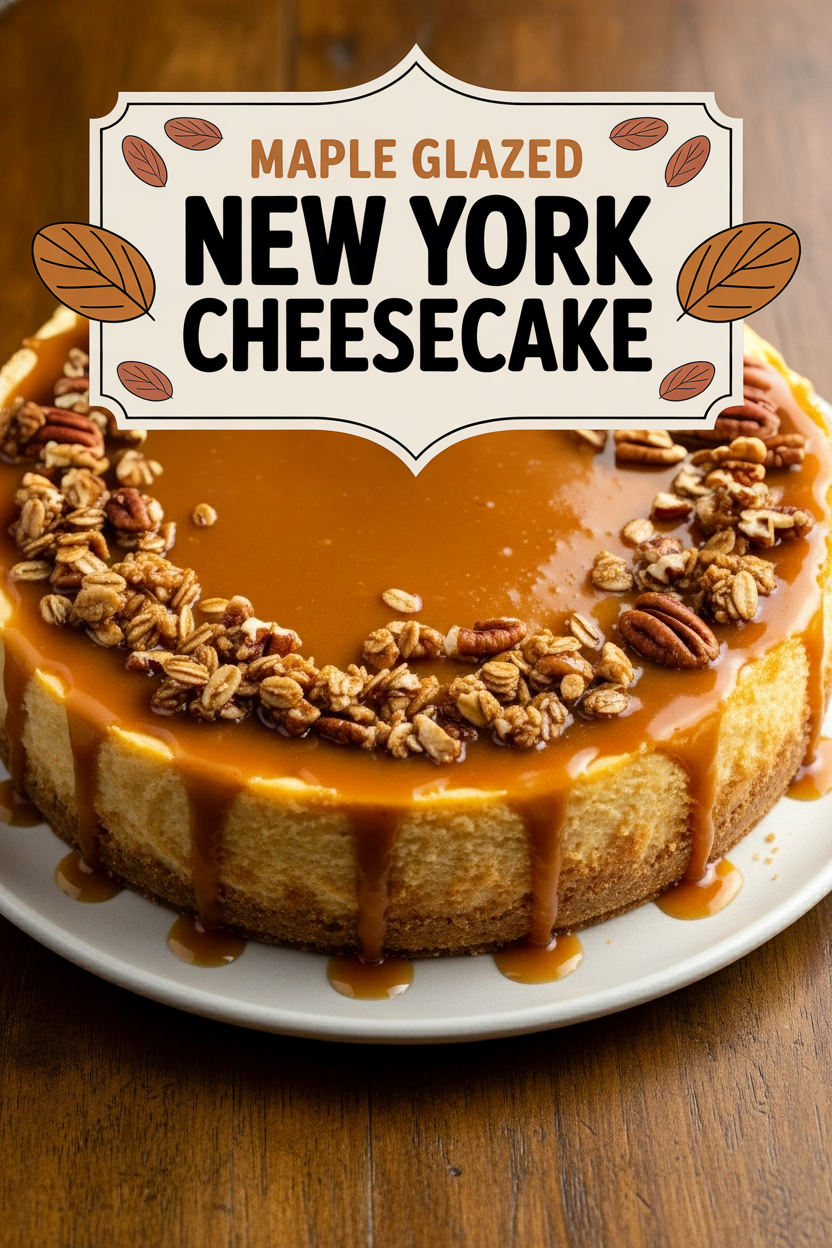 Maple Glazed New York Cheesecake
