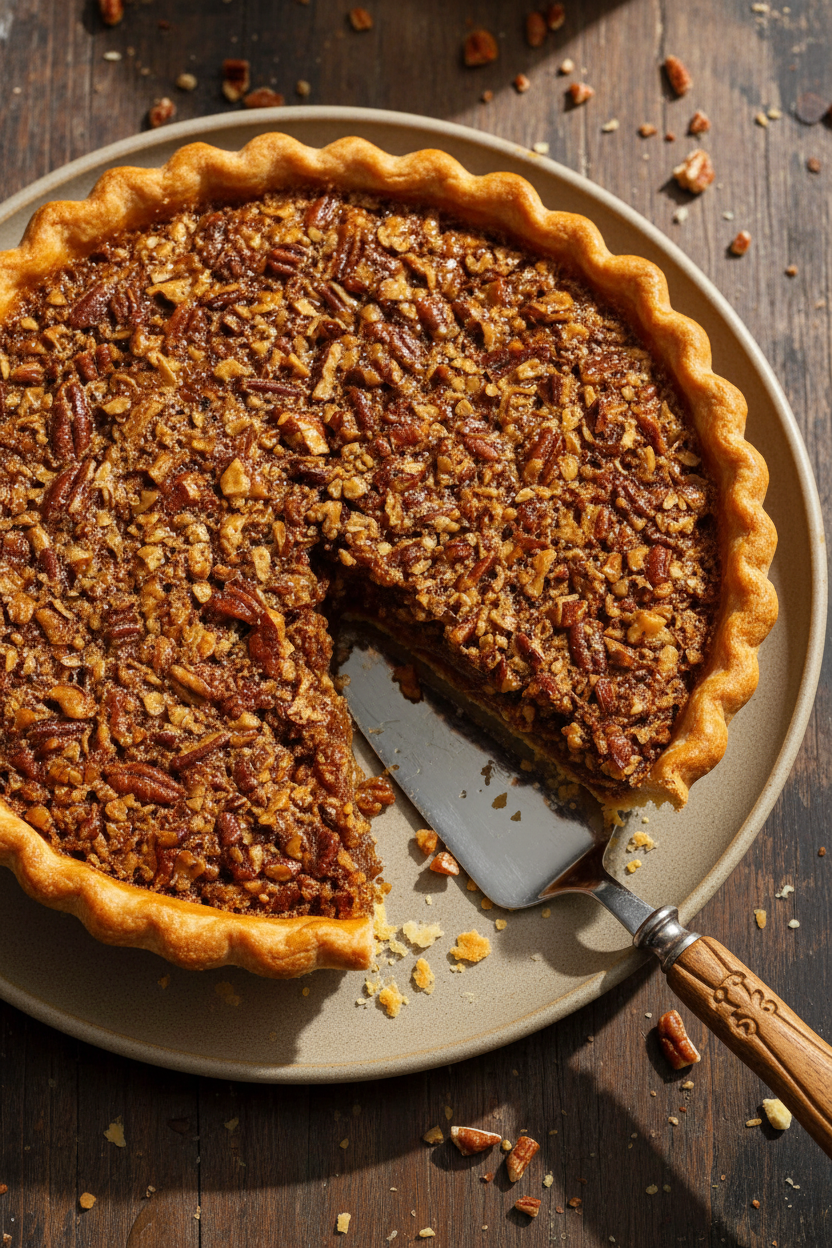 Maple Glazed Pecan Pie