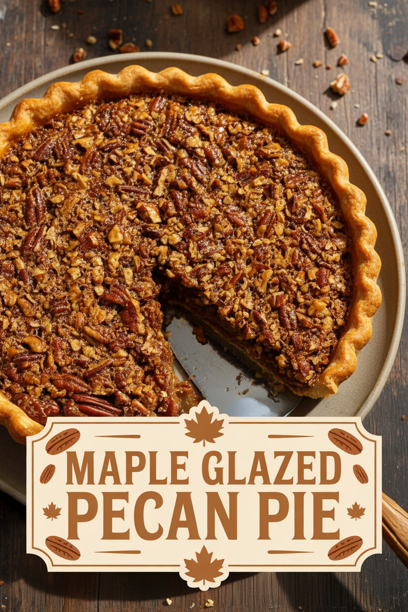 Maple Glazed Pecan Pie