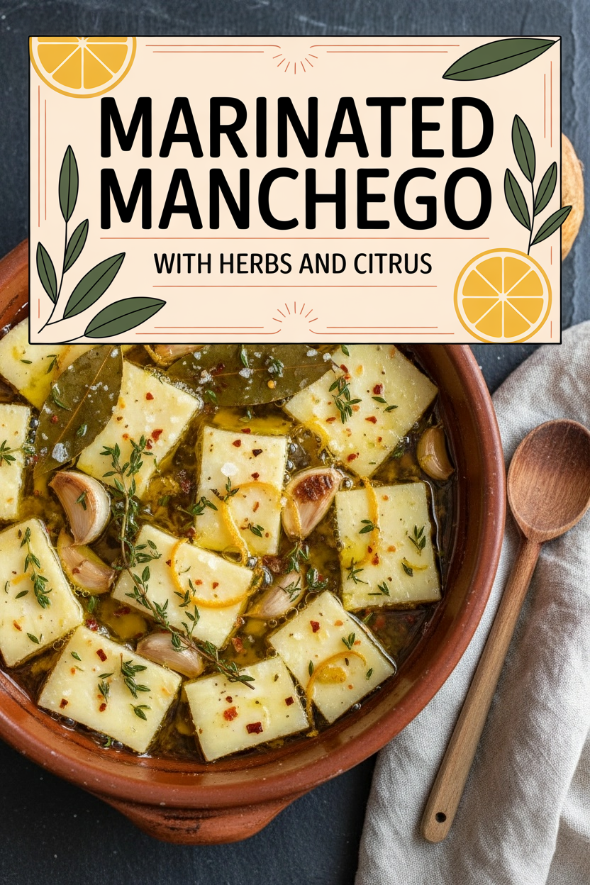 Marinated Manchego with Herbs and Citrus