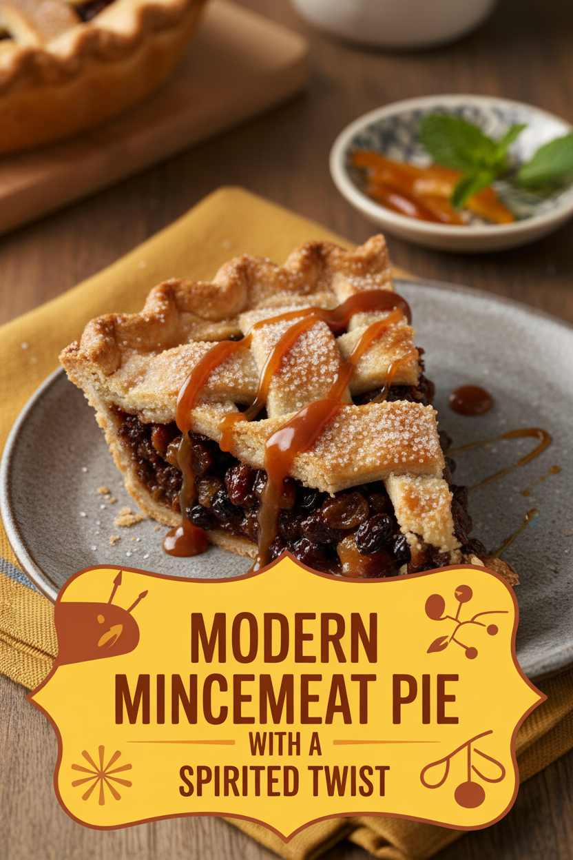 Modern Mincemeat Pie with a Spirited Twist