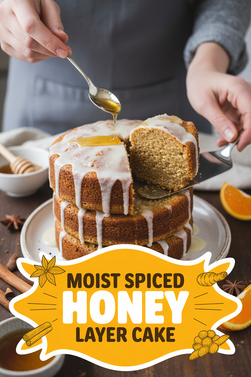Moist Spiced Honey Layer Cake