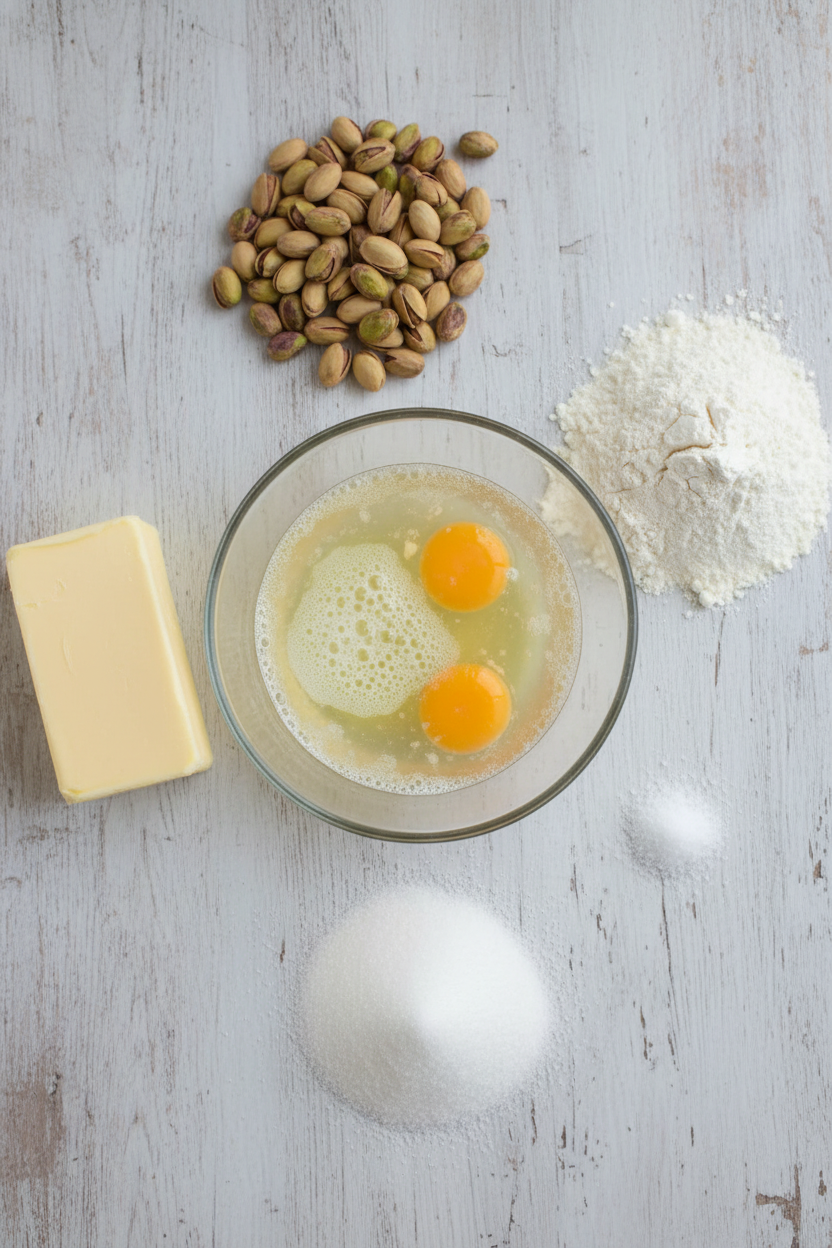 Nutty Pistachio French Tea Cakes