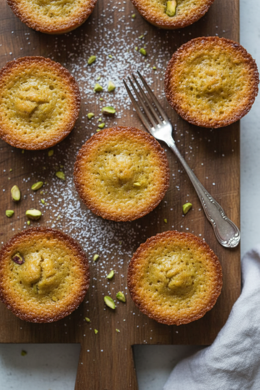 Nutty Pistachio French Tea Cakes