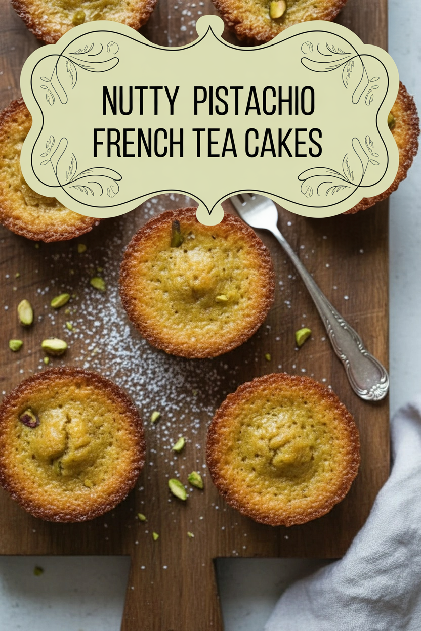 Nutty Pistachio French Tea Cakes