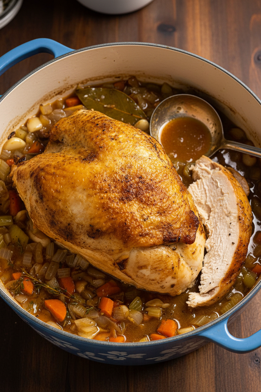 One Pot Turkey Breast with Rich Gravy