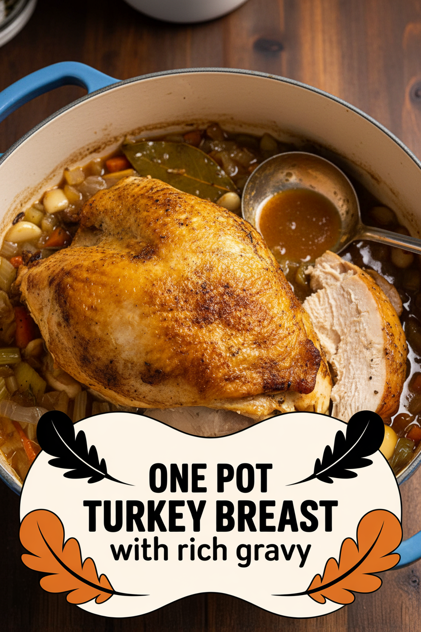 One Pot Turkey Breast with Rich Gravy