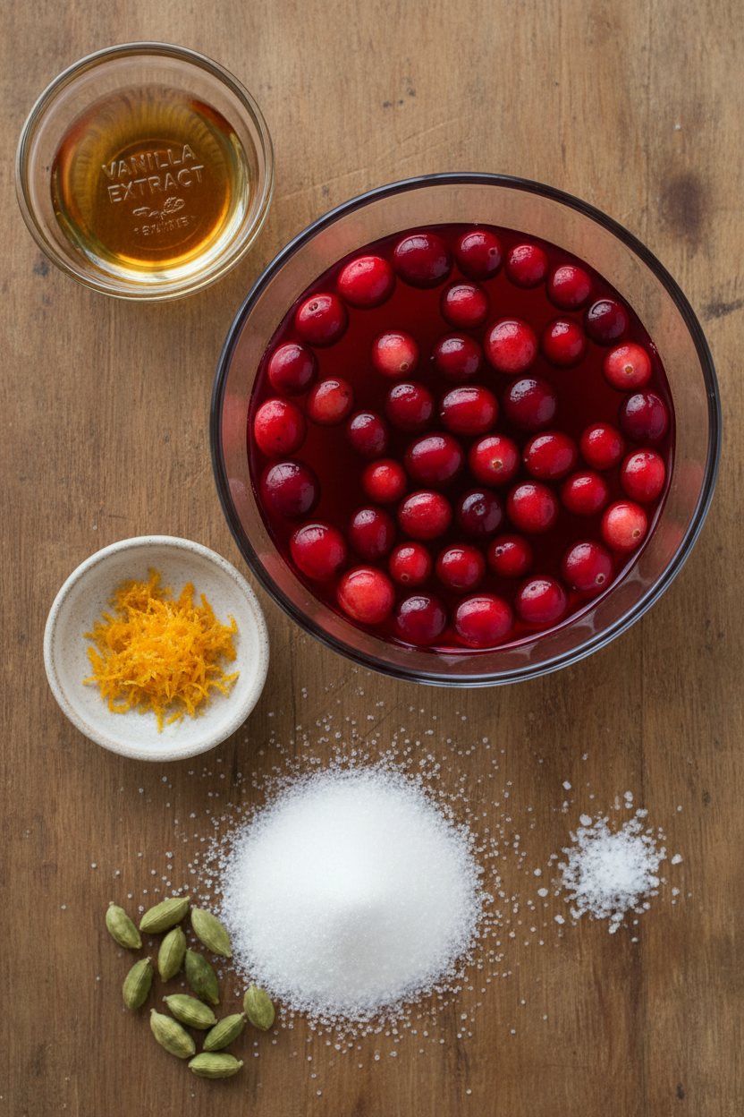 Orange Cardamom Cranberry Sauce