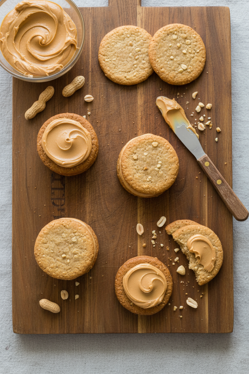 Peanut Butter Sandwich Cookie Delights