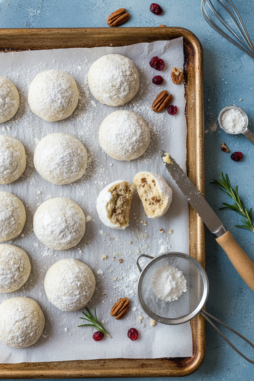 Pecan Snowball Cookies Recipe for Christmas