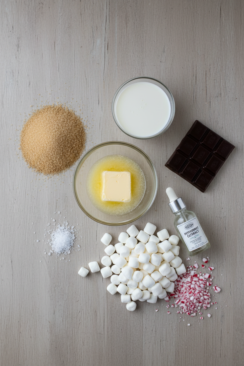 Peppermint Chocolate Swirl Fudge