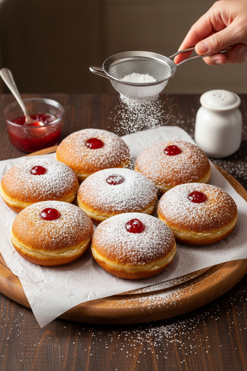 Perfect Hanukkah Jelly Doughnuts