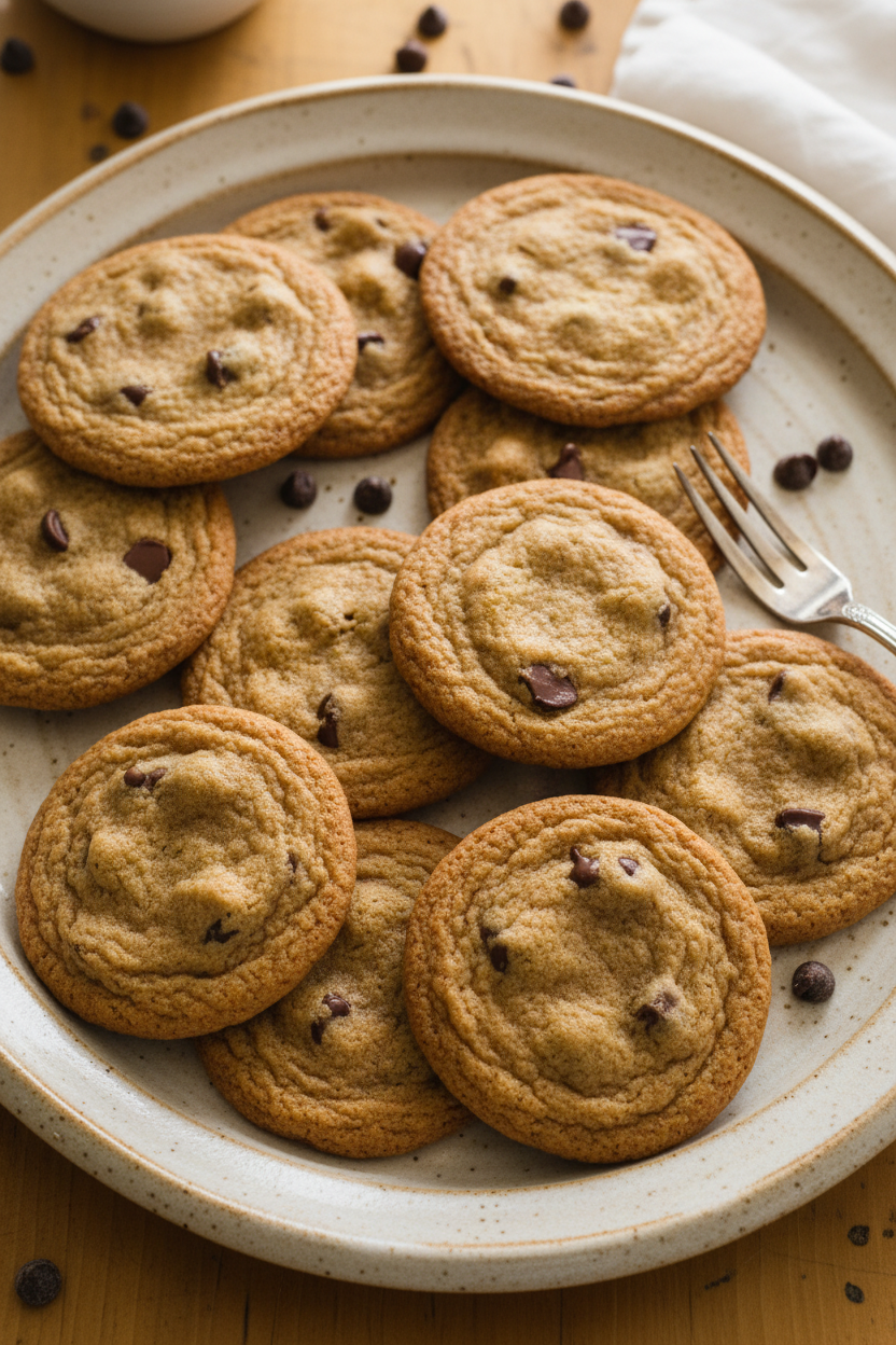 Perfect Thin and Crispy Chocolate Chip Cookies