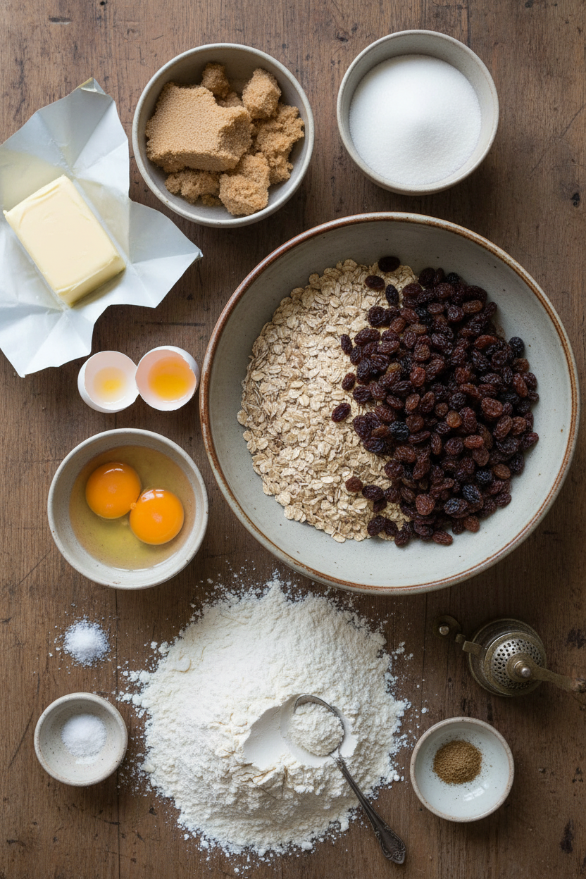 Perfectly Chewy Oatmeal Raisin Cookies