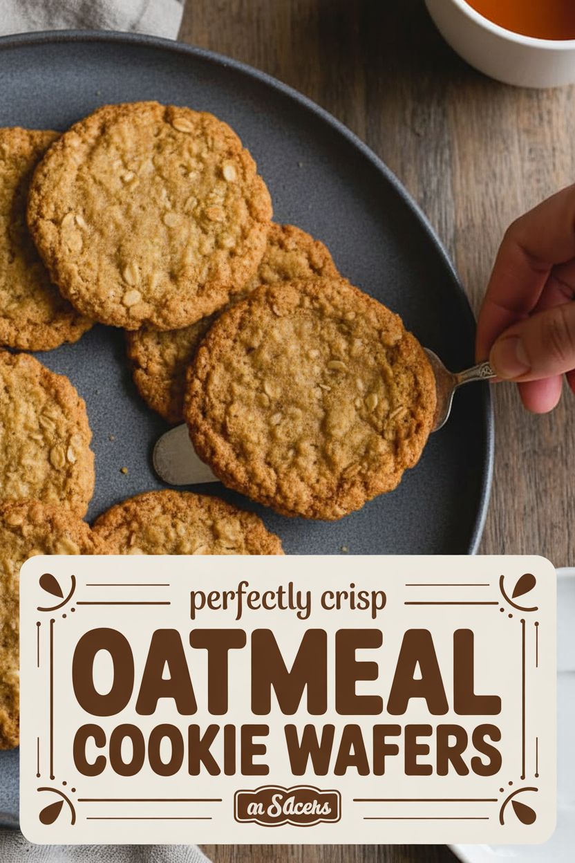 Perfectly Crisp Oatmeal Cookie Wafers