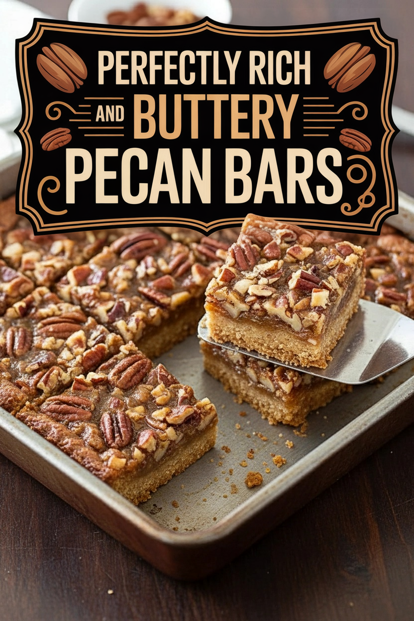 Perfectly Rich and Buttery Pecan Bars