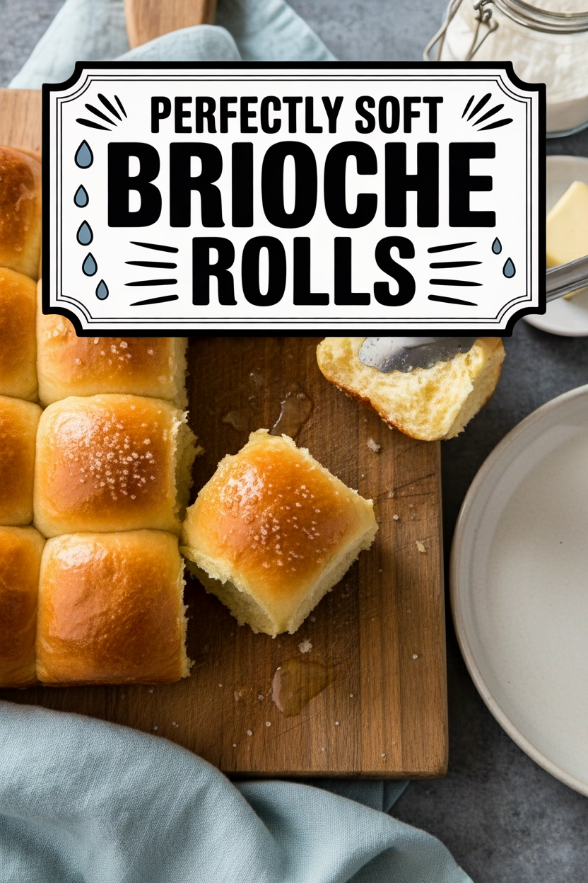 Perfectly Soft Buttery Brioche Rolls
