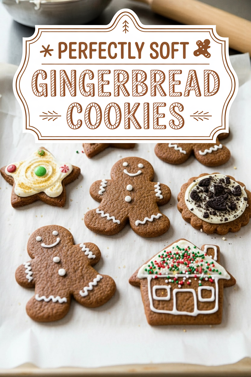 Perfectly Soft Chewy Gingerbread Cookies