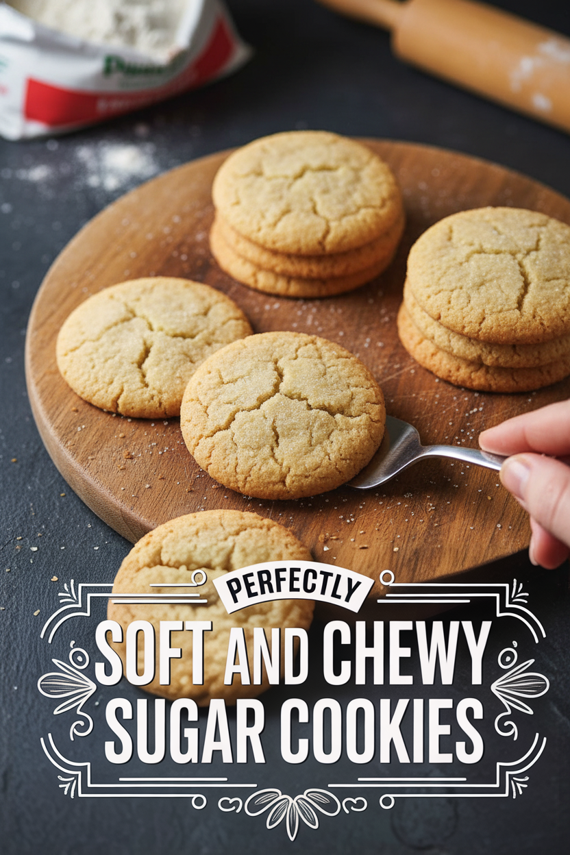 Perfectly Soft and Chewy Sugar Cookies