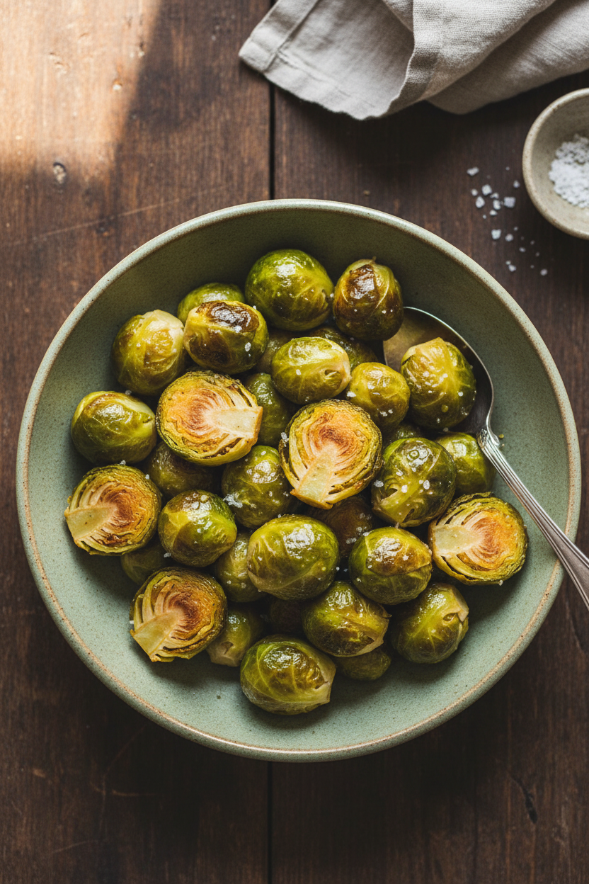 Perfectly Tender Braised Brussels Sprouts
