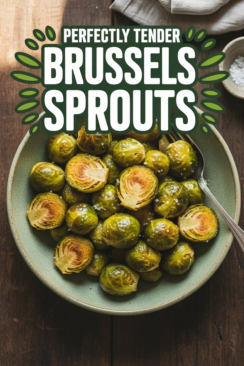 Perfectly Tender Braised Brussels Sprouts