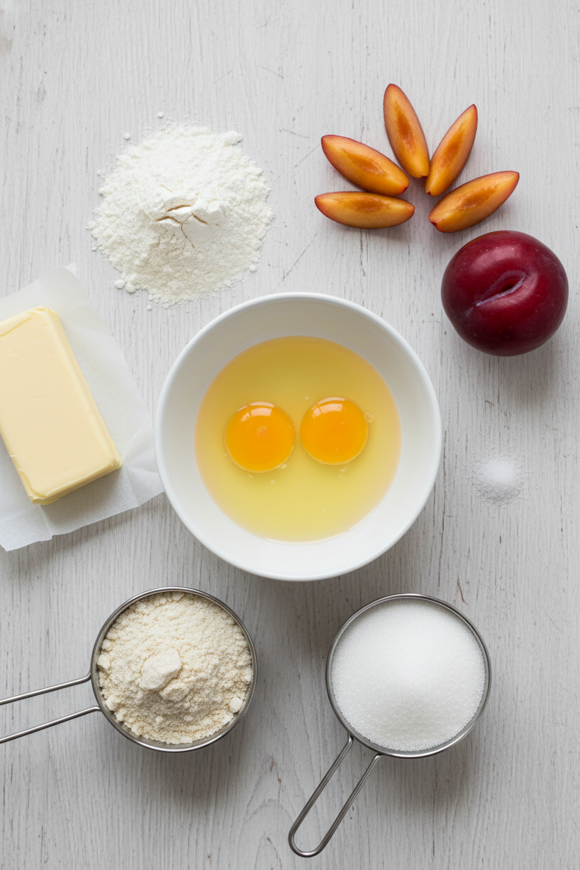 Plum Financier Cake Recipe