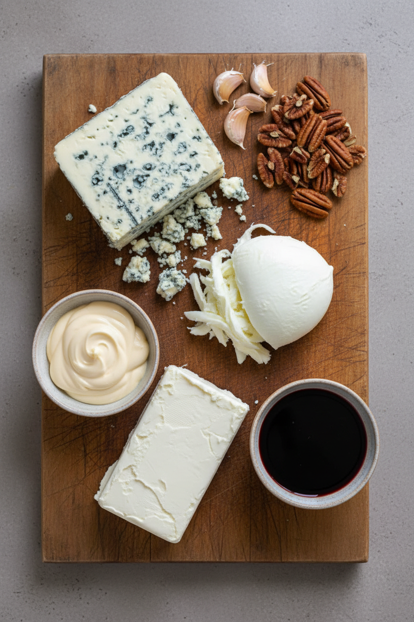 Port and Blue Cheese Savory Appetizer