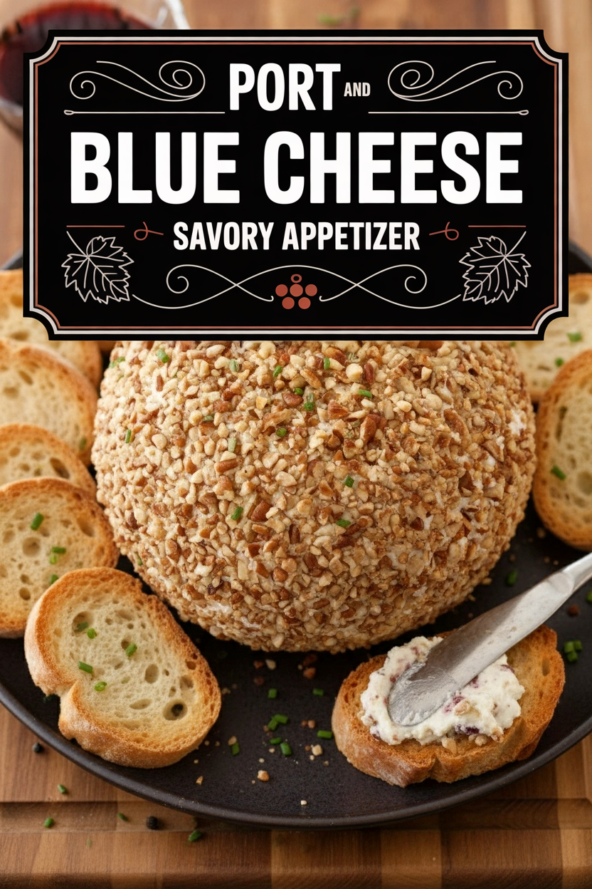 Port and Blue Cheese Savory Appetizer