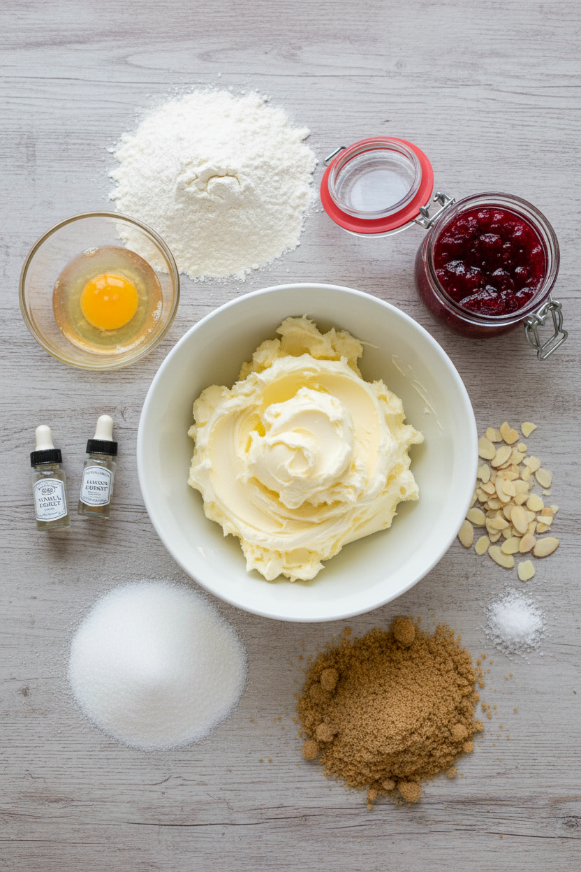 Raspberry Almond Cheesecake Squares