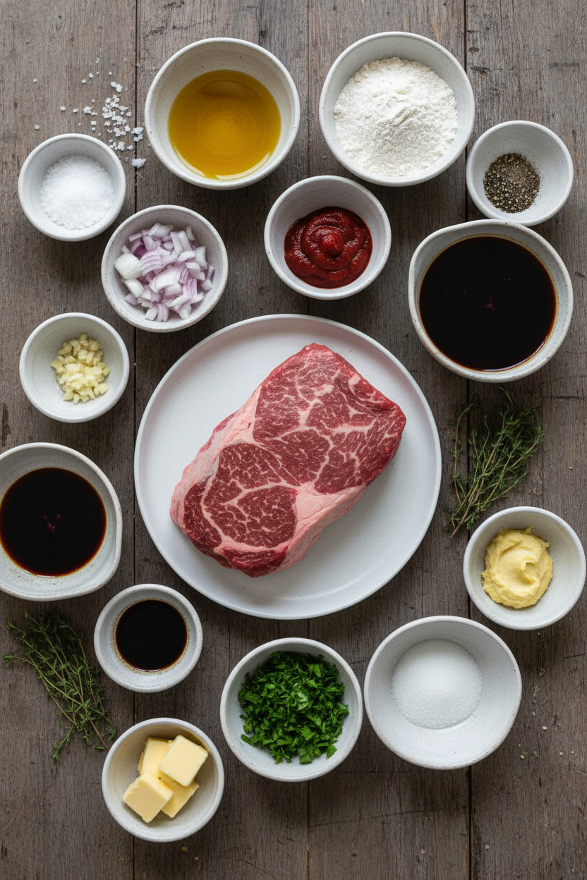 Red Wine Braised Beef with Horseradish Gremolata