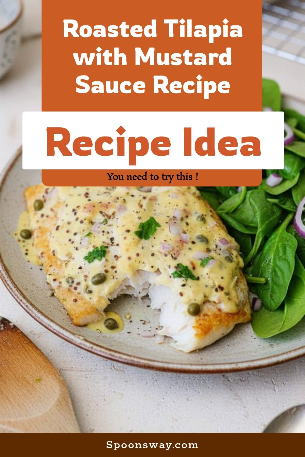 Roasted Tilapia with Mustard Sauce Recipe