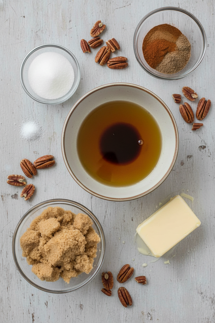 Rum Glazed Spiced Pecans