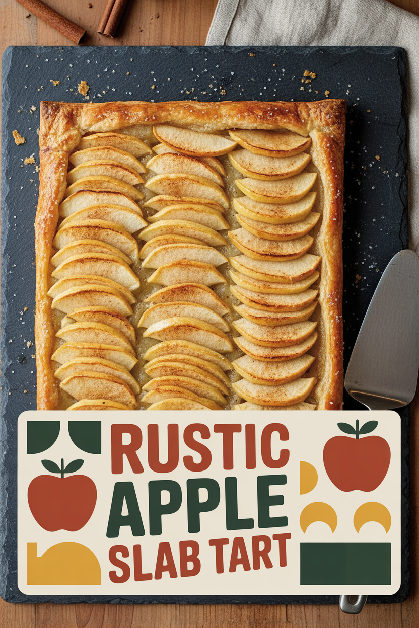 Rustic Apple Slab Tart