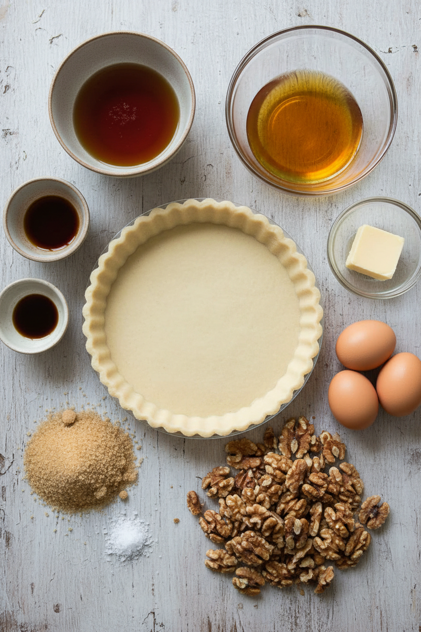 Rustic Walnut Tart Gluten Free