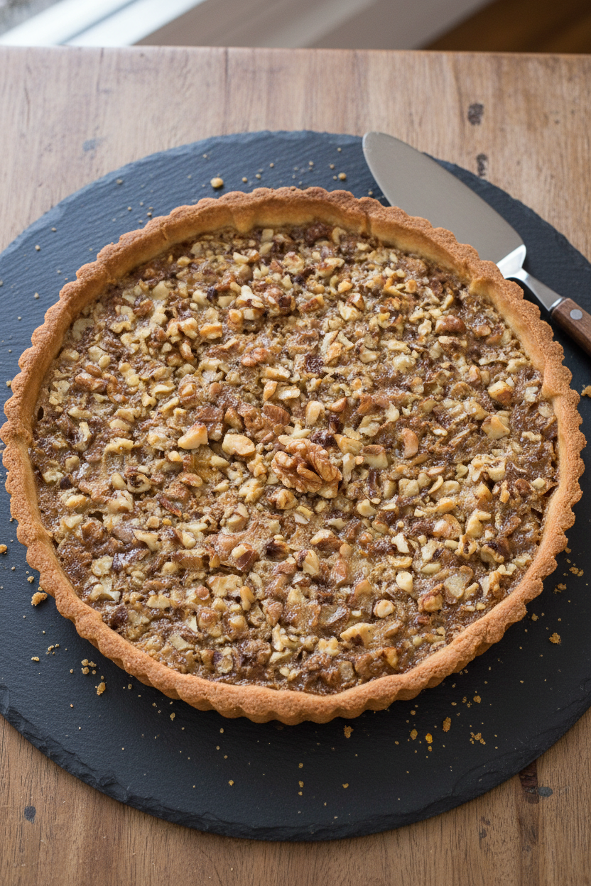 Rustic Walnut Tart Gluten Free