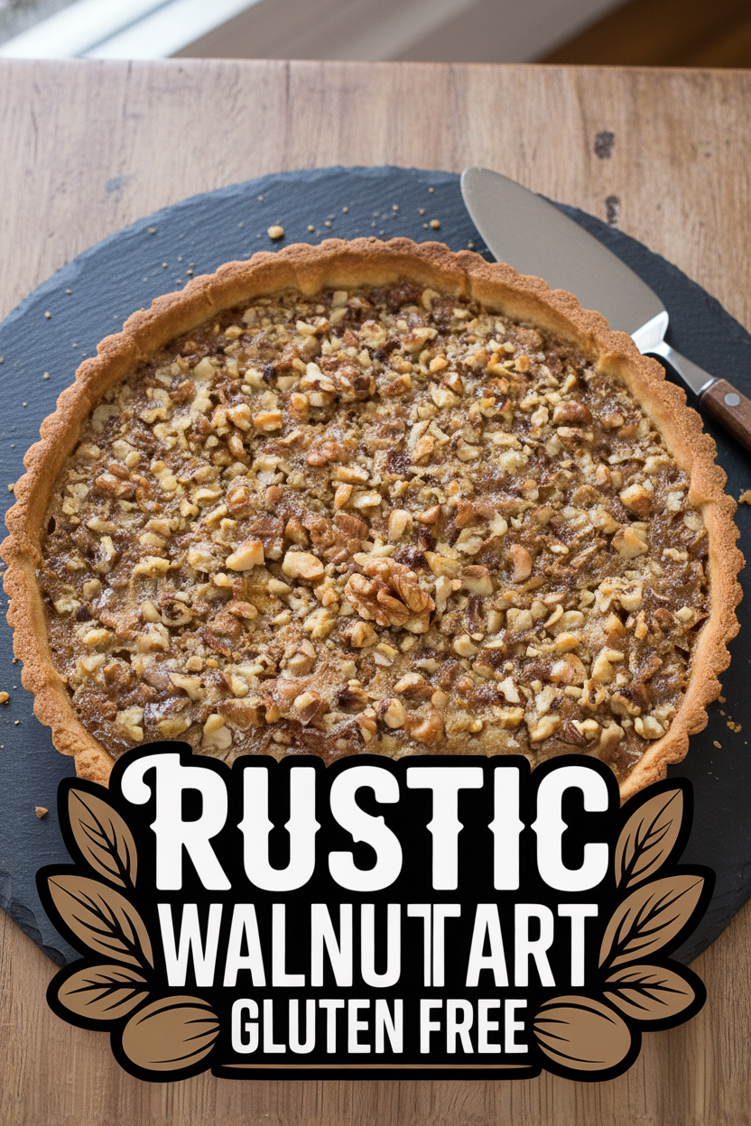 Rustic Walnut Tart Gluten Free