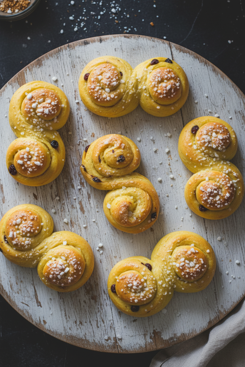Saffron Swirl Saint Lucia Buns
