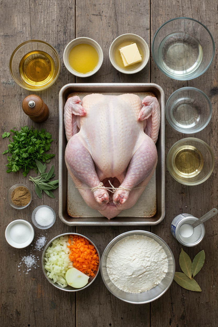 Sage and Fenugreek Roast Turkey with Gravy