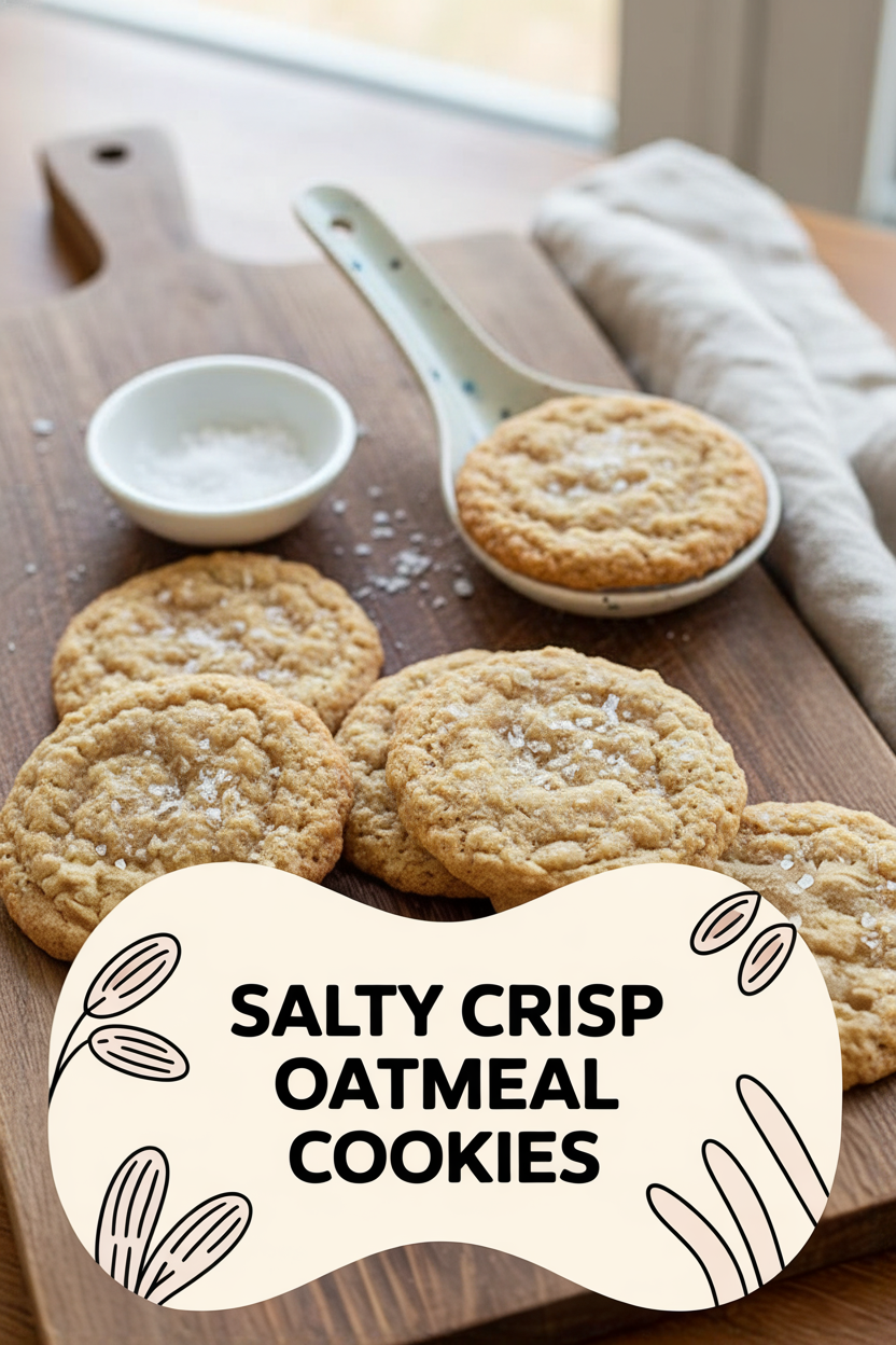Salty Crisp Oatmeal Cookies