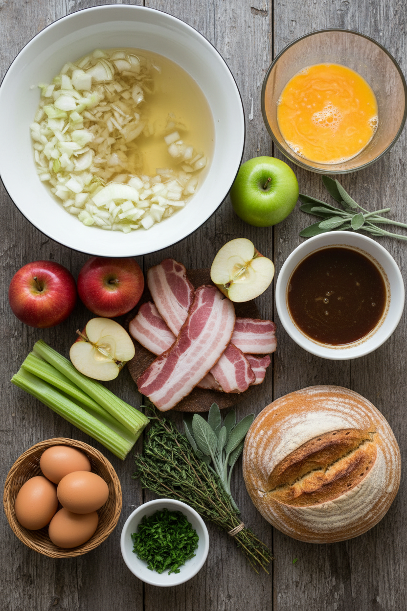 Savory Apple and Bacon Dressing