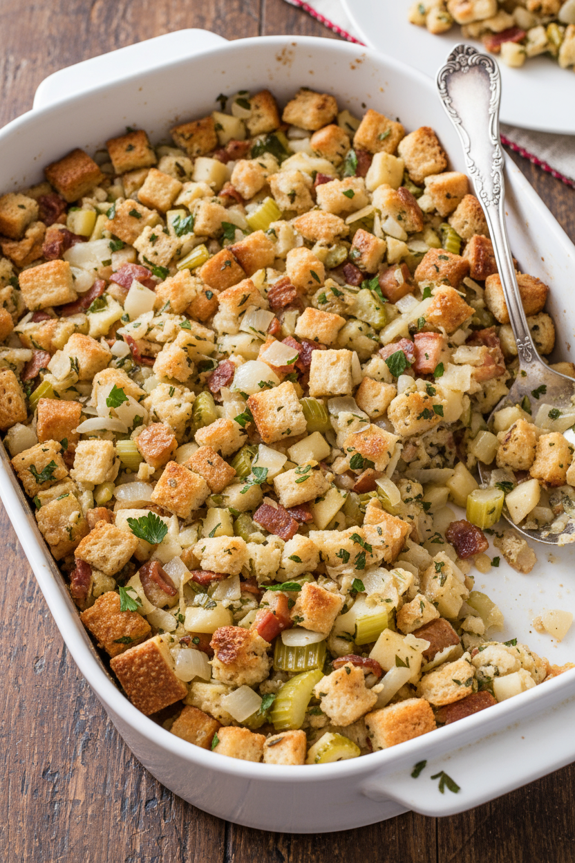 Savory Apple and Bacon Dressing