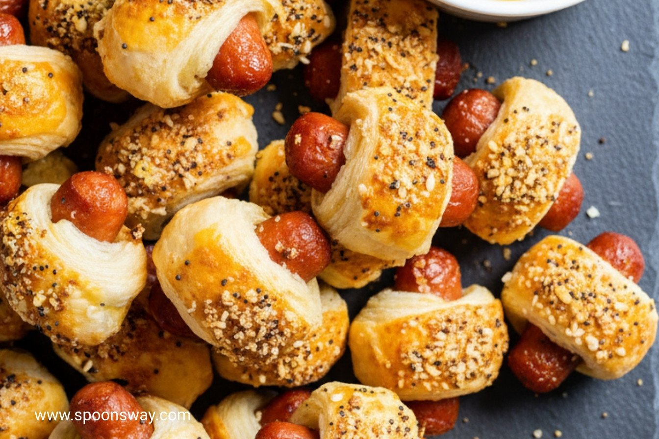 Savory Bagel Spiced Cocktail Franks