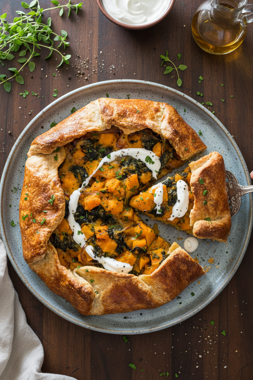 Savory Butternut Squash and Gruyère Galette