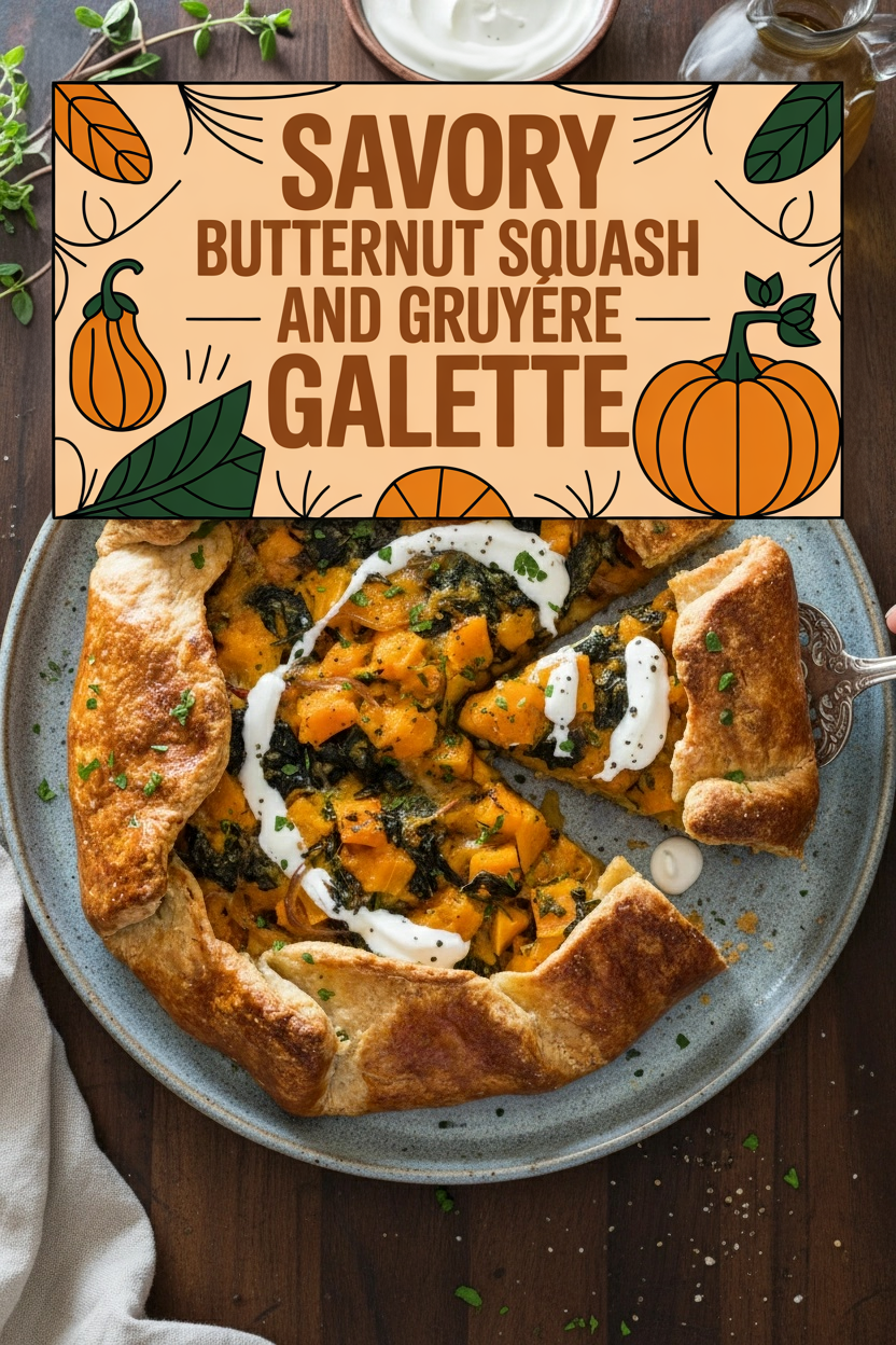 Savory Butternut Squash and Gruyère Galette