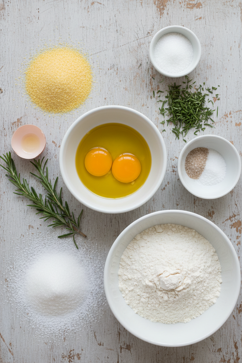 Savory Cornmeal and Olive Oil Shortbread