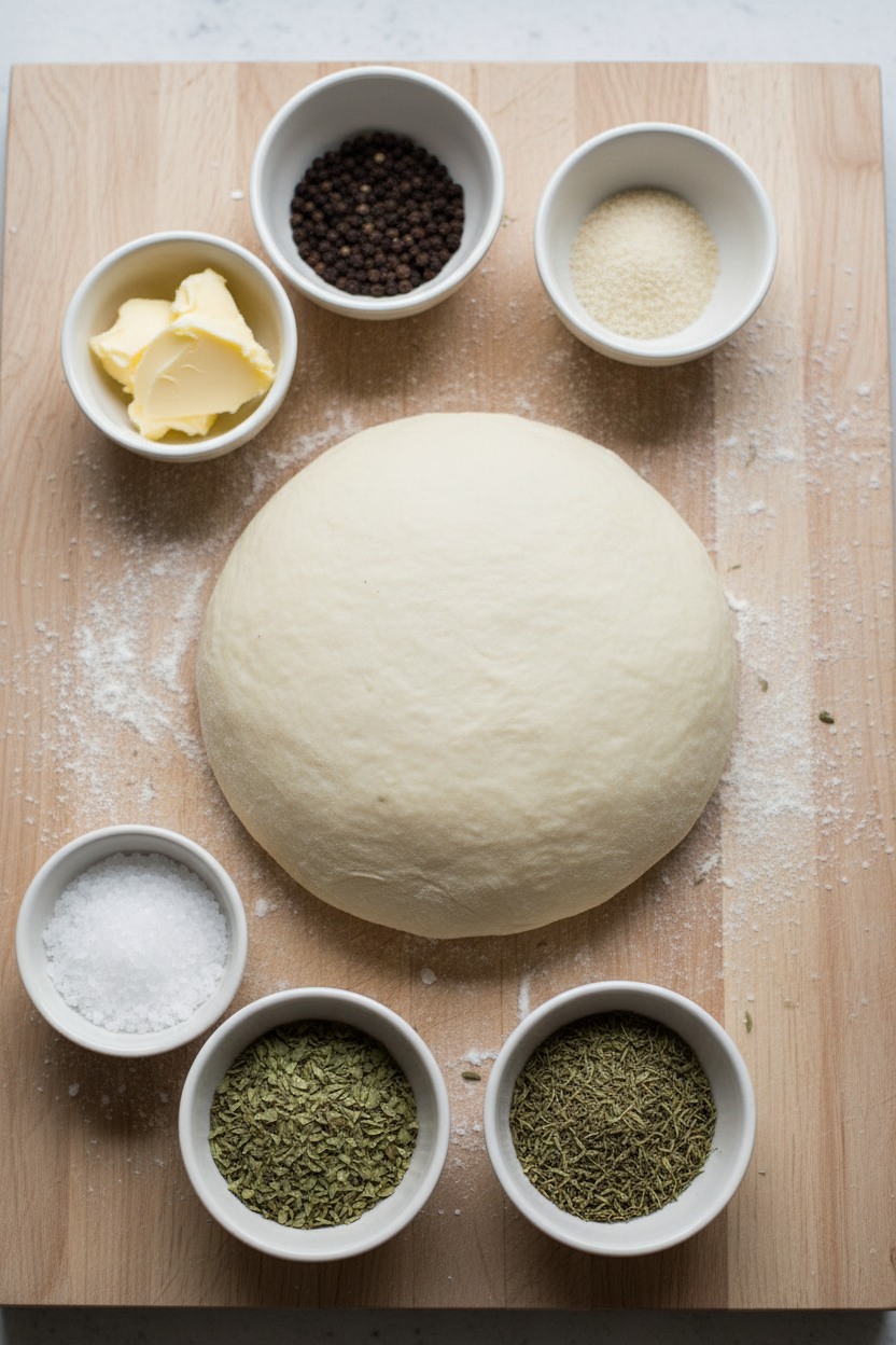 Savory Garlic Herb Twisted Breadsticks