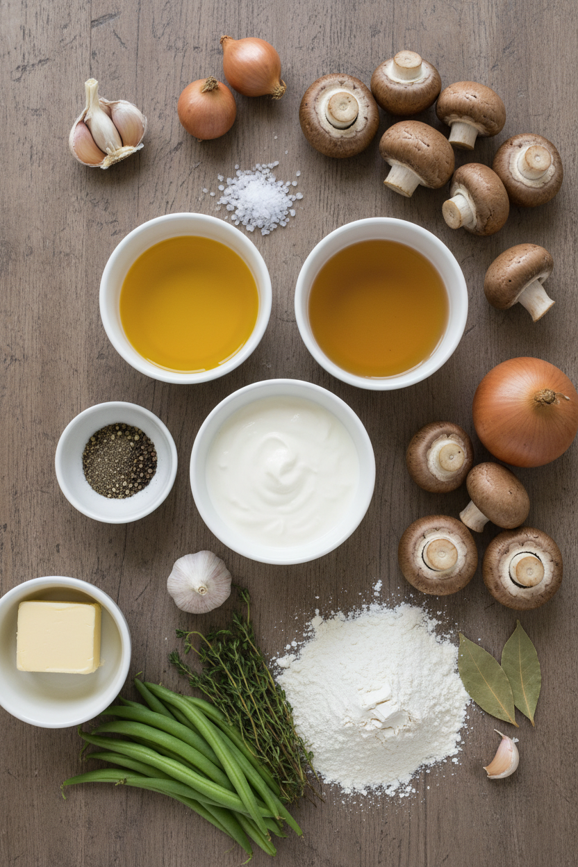 Savory Green Bean Bake with Crispy Onions